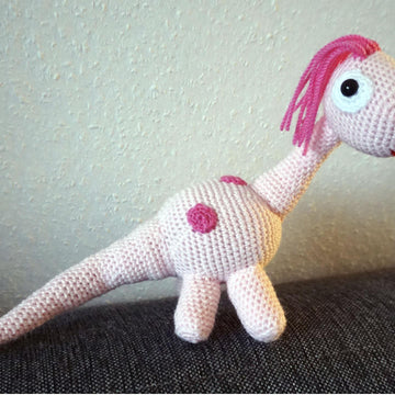 Crochet Pattern Dino Rosa!