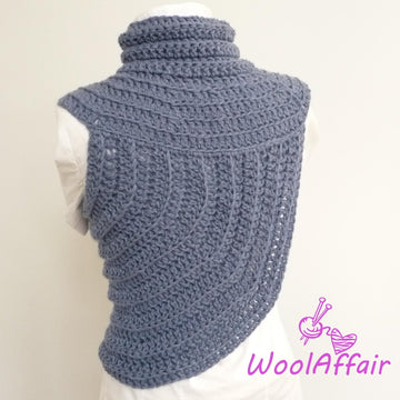Häkelanleitung - Asym Shrug CAPE - No.113