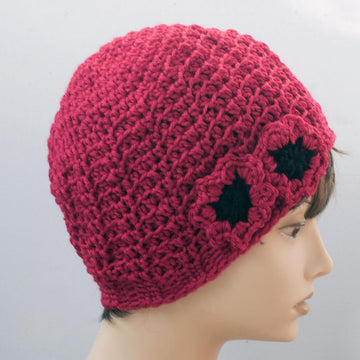 Poppy Flower Hat