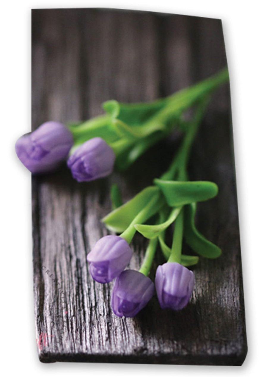 Dress My Craft Miniature Flower Tulip Bunch 2/Pkg - Purple
