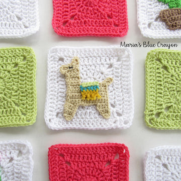 Llama Applique and Granny Square