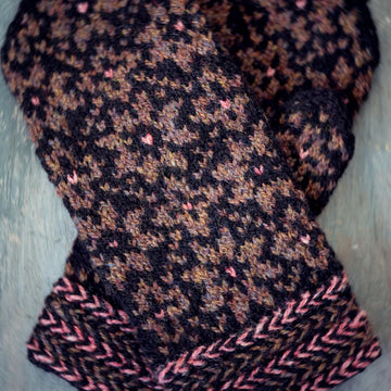 Norwegian Black Rose Mittens