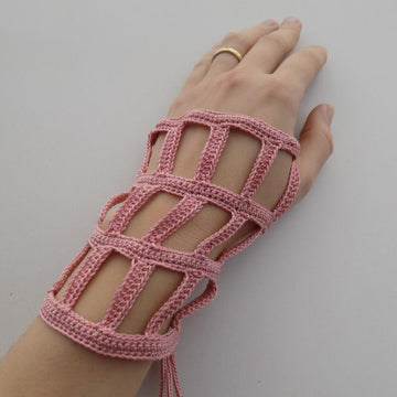 Romantic Lace Fingerless Gloves Crochet Pattern