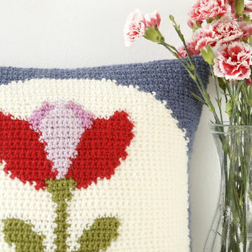 Retro Tulip Cushion