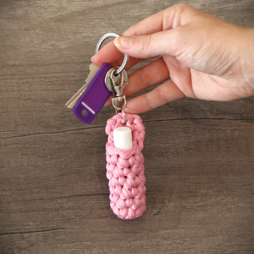 Chapstick Holder Keychain