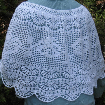 Crochet Poncho "Pansy Afternoons"
