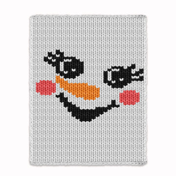 Christmas Snow girl Chunky Blanket, Knitting Pattern PDF, Knit Kids Blanket Bulky Jumbo 7 yarn, Snowman throw afghan newborn baby toddler