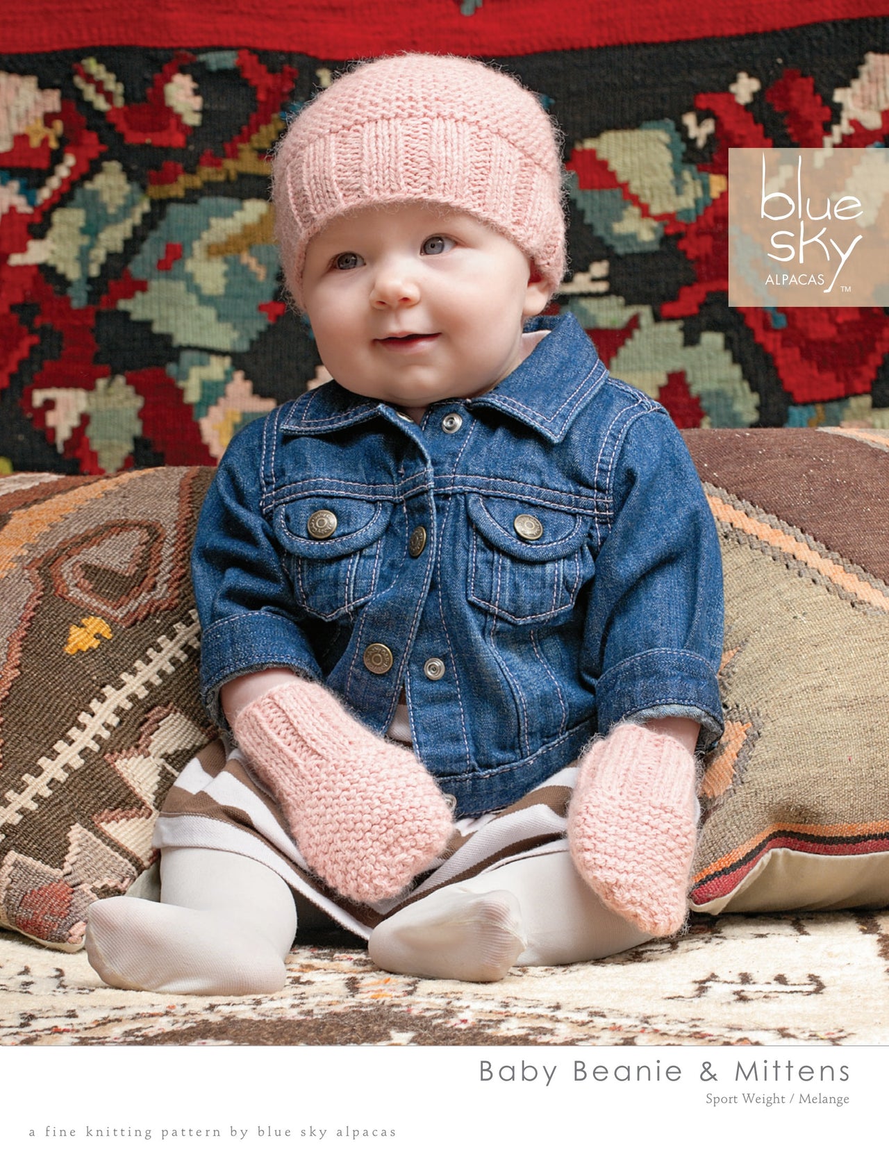 Blue Sky Fibers Baby Beanie & Mittens