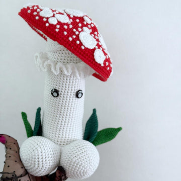 Fly Agaric mushrooms crochet penis