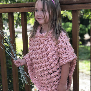 Peach poncho