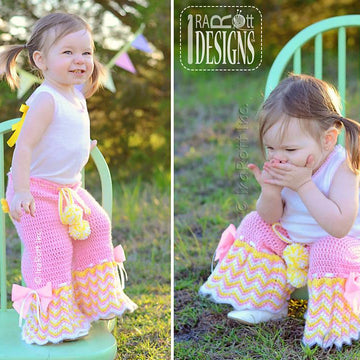 Fiesta Owl Pants and Ruffled Bloomers, Crochet Pattern