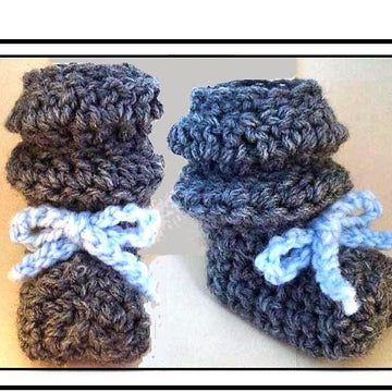 643 SLOUCHIE BOOTIES, Newborn to 4 yrs.