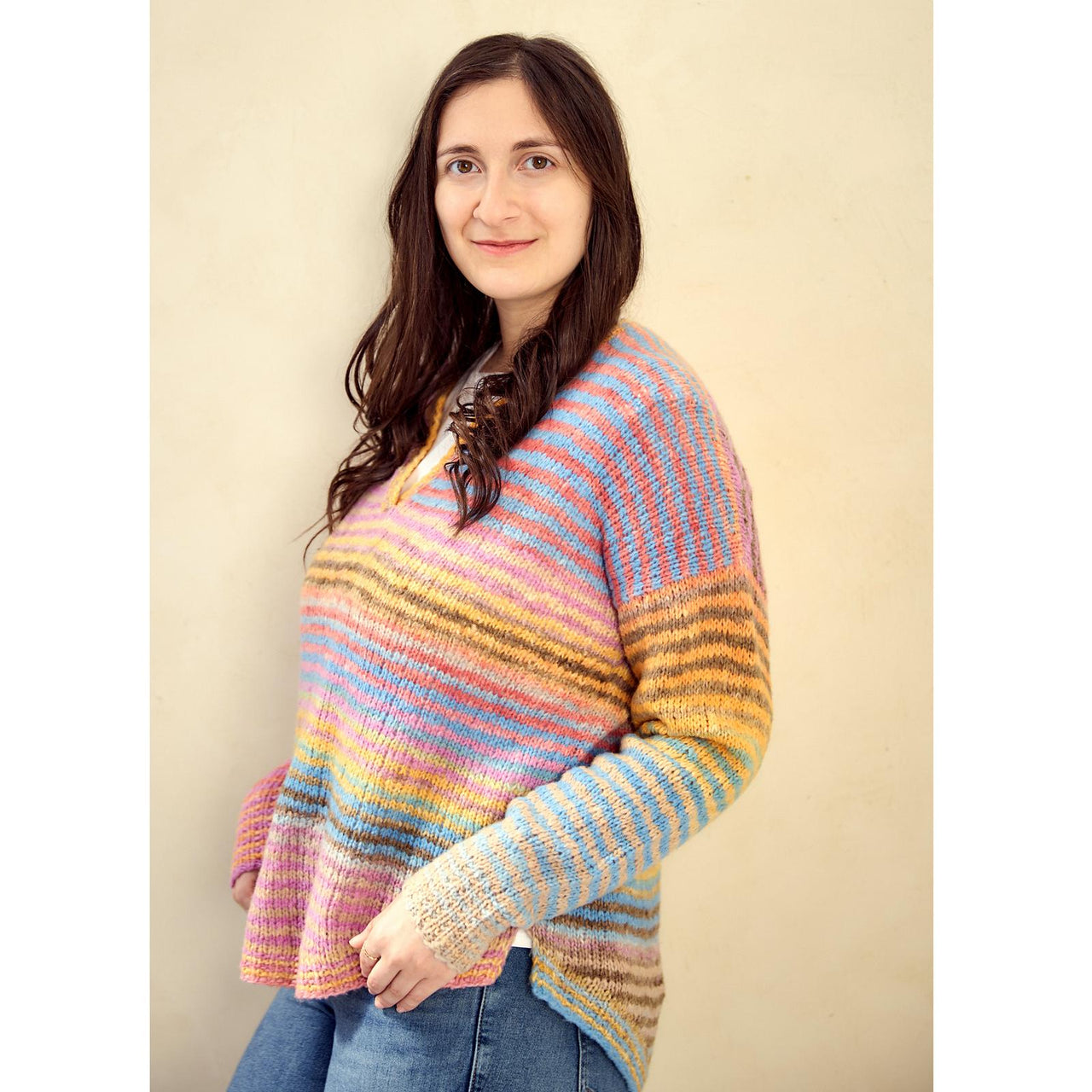 Stripey Boxy Henley