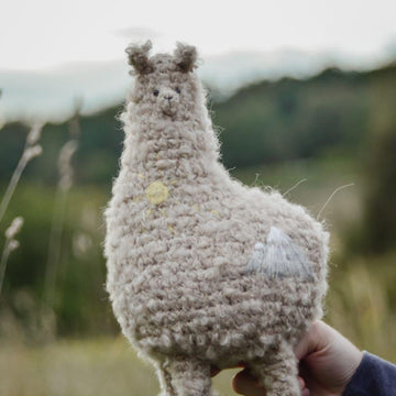 Big curly alpaca toy