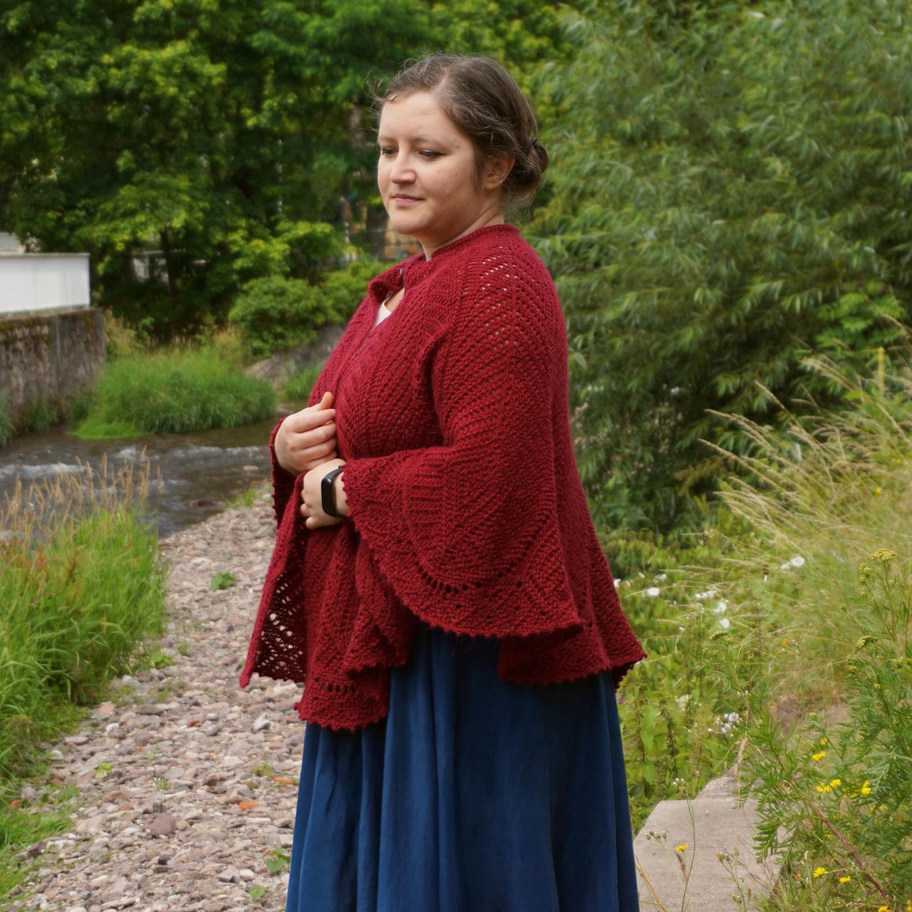 Ruby phoenix capelet