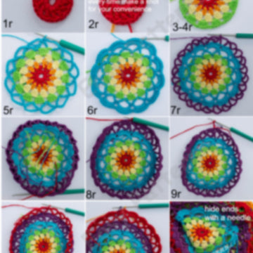 Crochet lgbt hat