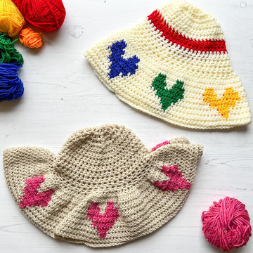 Six Hearts Sunhat
