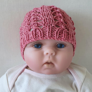 Briony - Baby’s lace beanie
