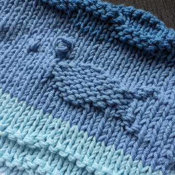 Sea Breeze Blanket | Knitting Pattern | Easy to Medium Difficulty | Instant Download | Perfect as a gift for a new baby | Chunky Knit