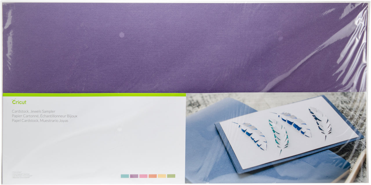 Cricut Cardstock Sampler 12"X24" - Jewels-Assorted