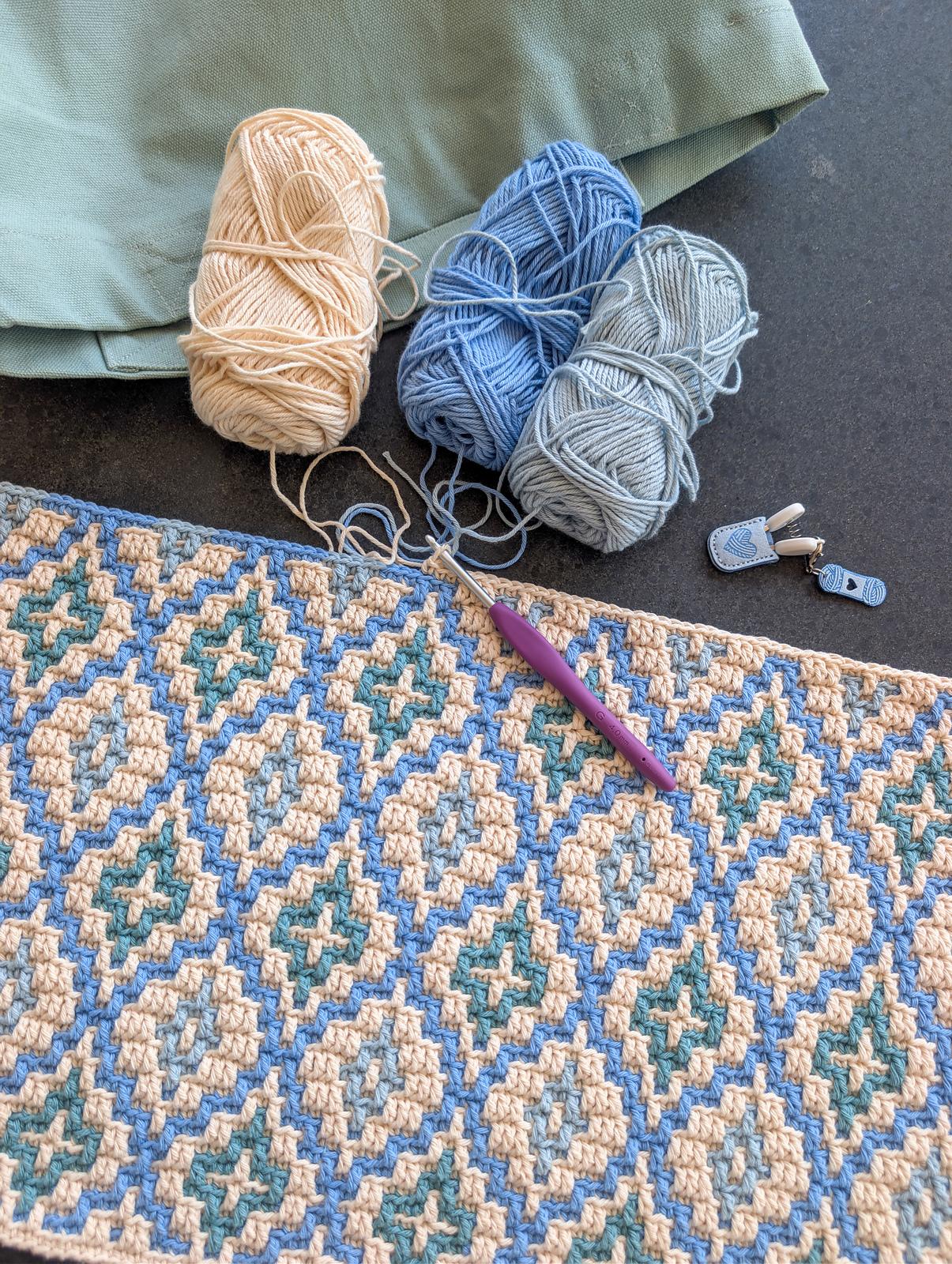 Sea Glass Mosaic Blanket