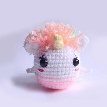 Winny Unicorn Crochet Pattern, Rainbow Unicorn, Bag Charm,