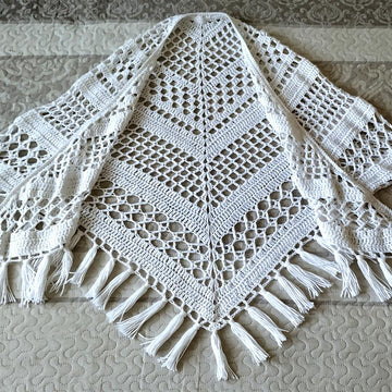 Mexicana Shawl With Sleeves