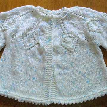 Sunray Yoke Baby Sweater (Knit)