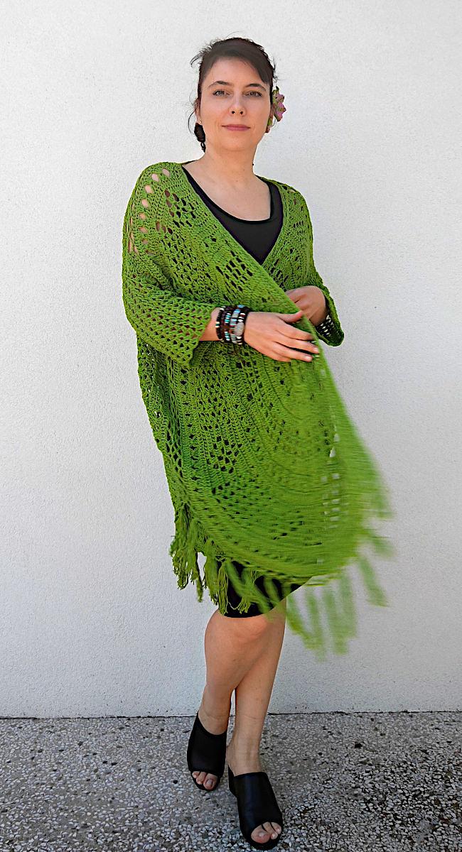 Duchess Shawl With Sleeves