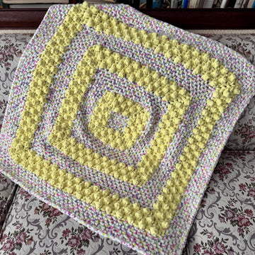 EASY Buttered Popcorn Baby Blanket