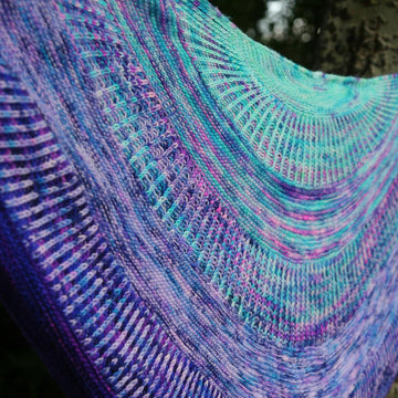 Brioche Shell Shawl