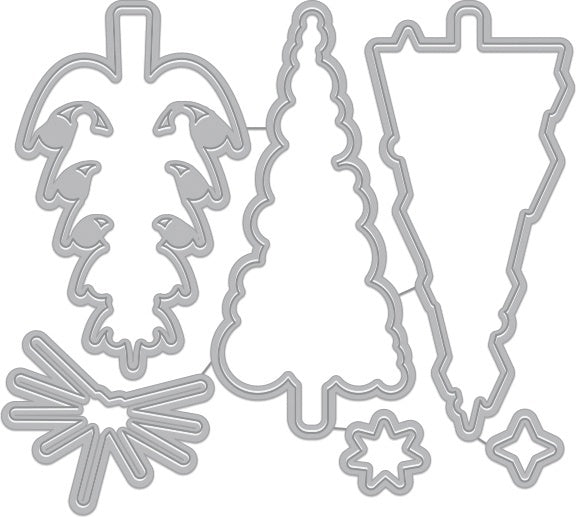 Hero Arts Frame Cut Dies - Stylized Christmas Trees