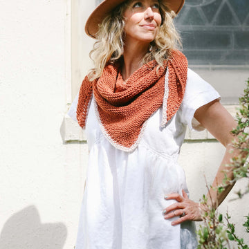 Just Getting Started Triangle Scarf