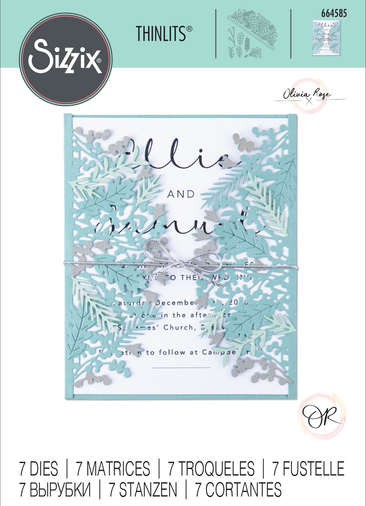 Sizzix Thinlits Dies By Olivia Rose 7/Pkg - Foliage Wrap