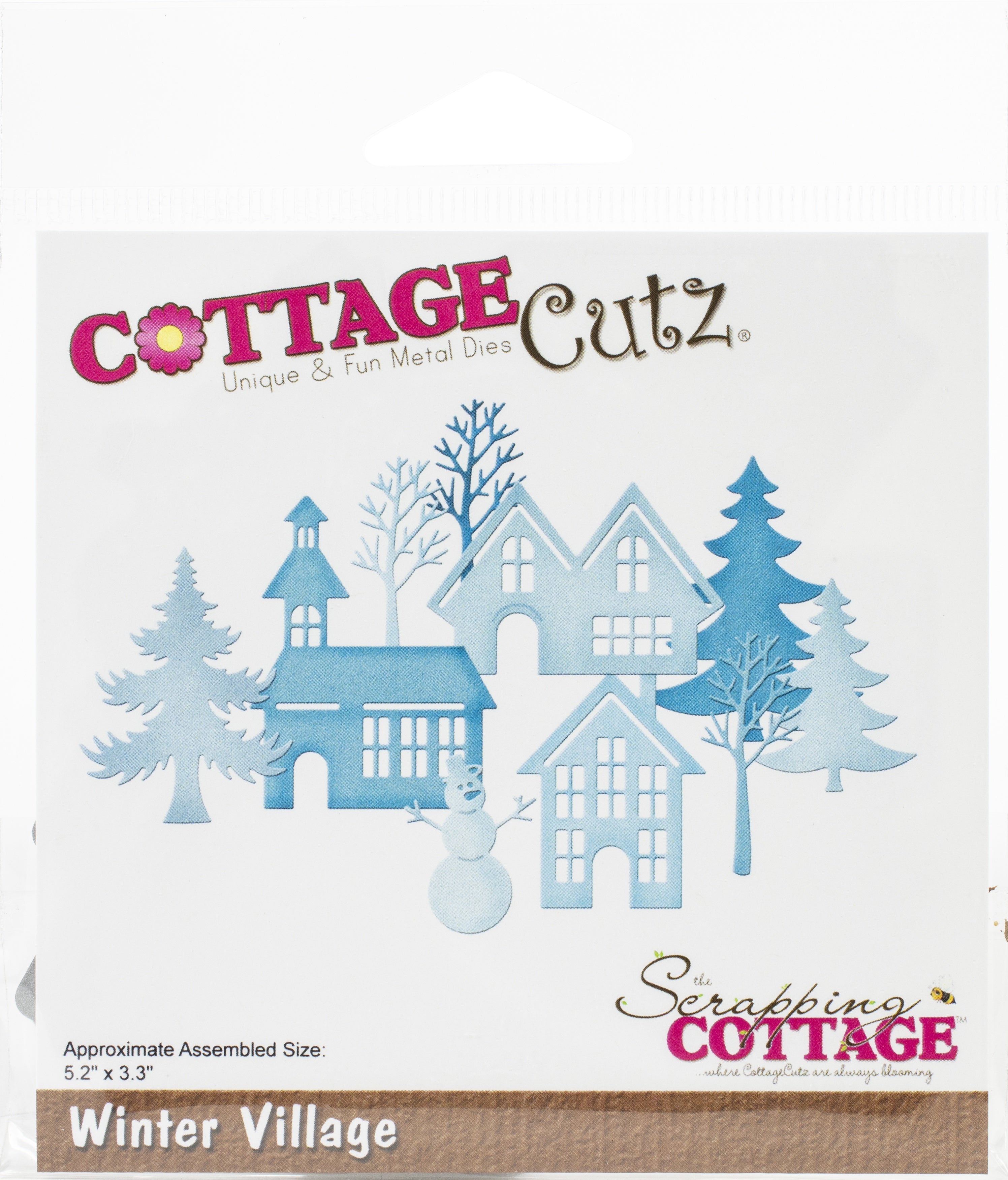CottageCutz Dies - Winter Village, 5.2"X3.3"