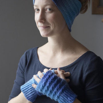 Spry Twist Mitts and Ear Warmer