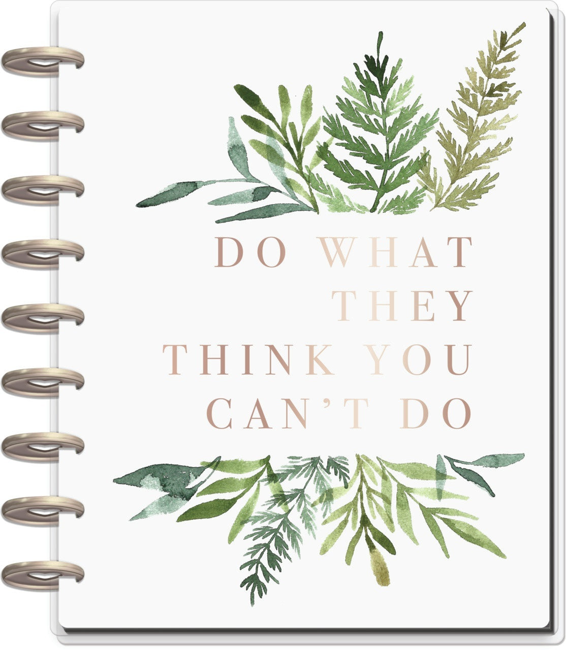 Happy Planner 18-Month Dated Medium Planner 7.75"X9.75" - Green Garden, July 2020-