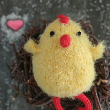 Chick toy knitting pattern