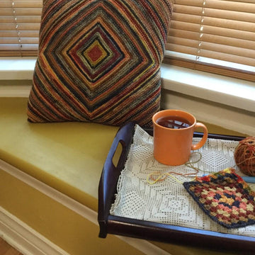 Scrappy Knit Pillow