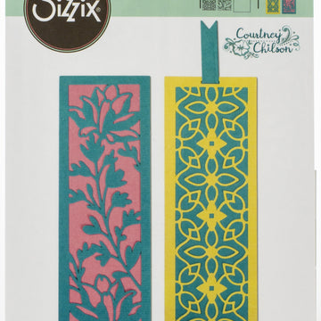 Sizzix Thinlits Dies By Courtney Chilson - Botanical Bookmarks