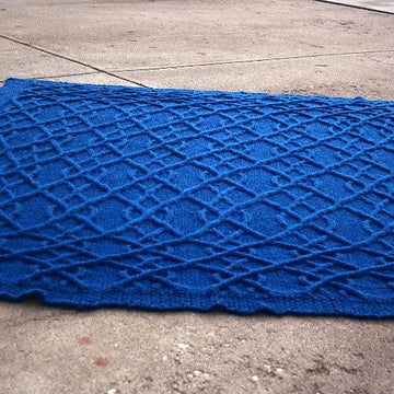 Diamonds Cabled Blanket