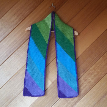 Peacock Stripe Scarf
