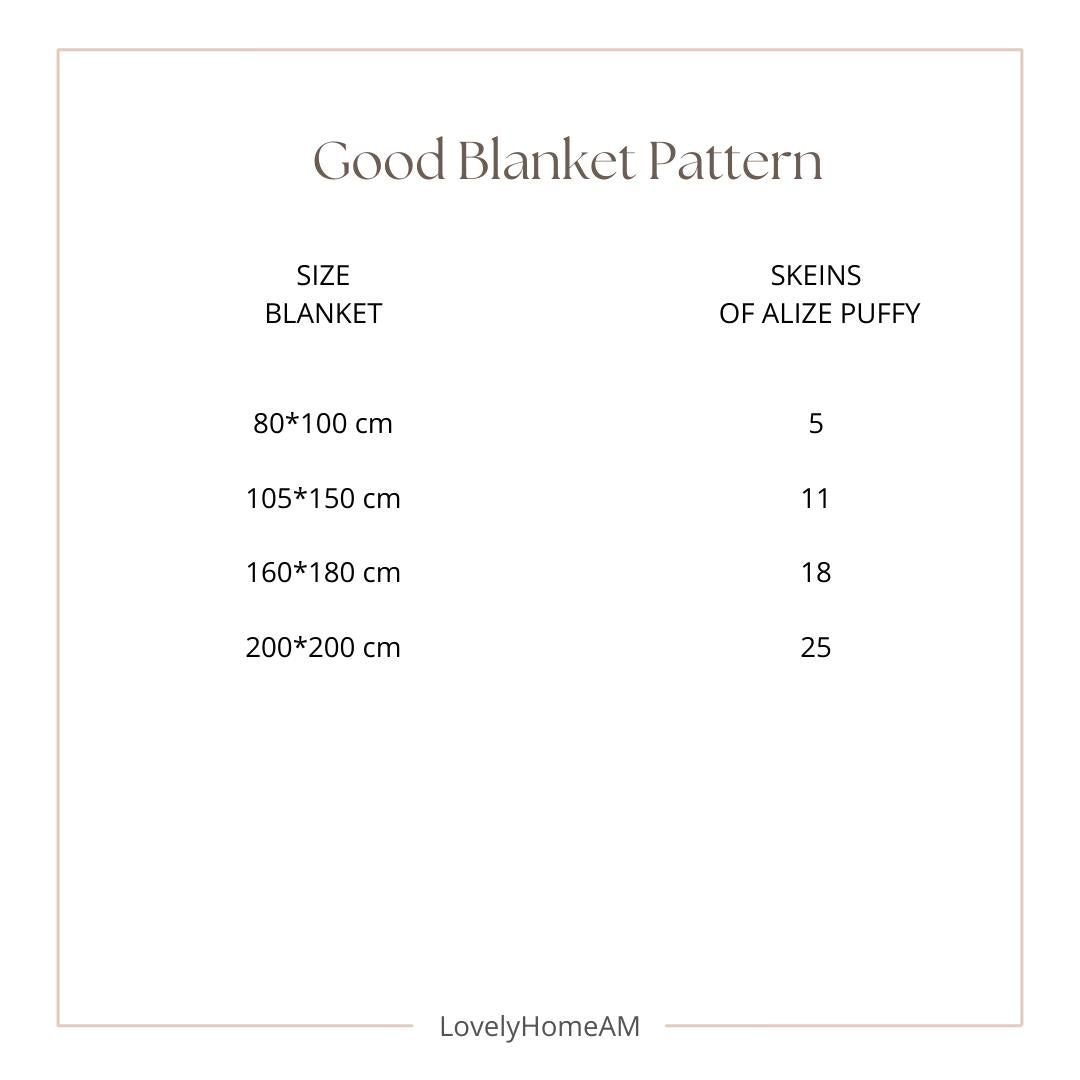Good Blanket Pattern