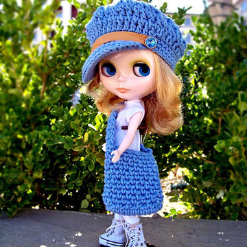 Blythe Newsboy Hat and Bag