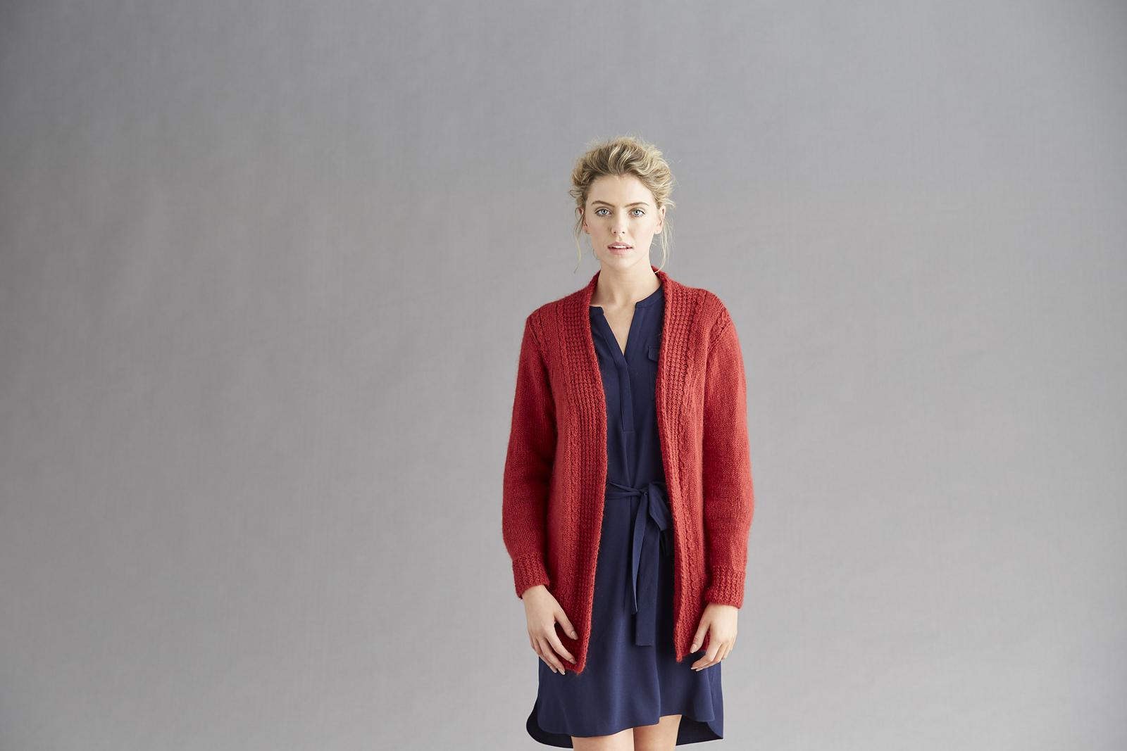 Pretty Poppy longline cardigan