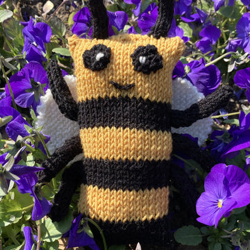 The Bee knitted soft toy