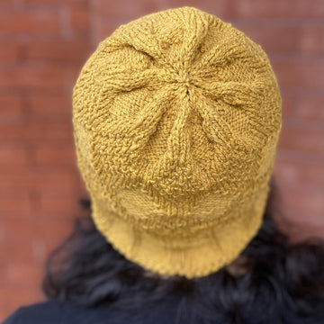 Double Seed Stitch Trellis Hat