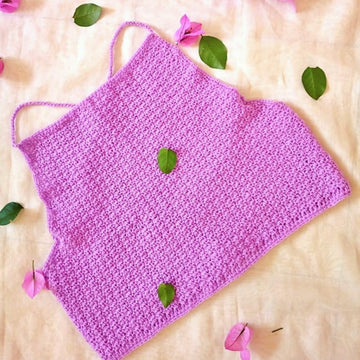 Crochet Halter Top Pattern Lace Up Crop Top PDF Festival Crochet Top Pattern – Easy Beginner Summer Top DIY Boho Crochet Top