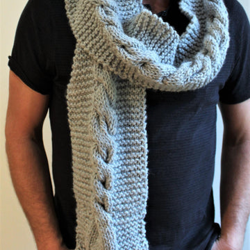 Men's Storm Cable Scarf