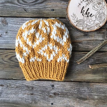 Diamond Fair Isle Beanie